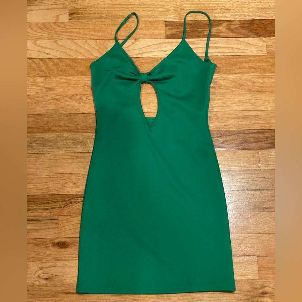 Emerald Green Mini Dress